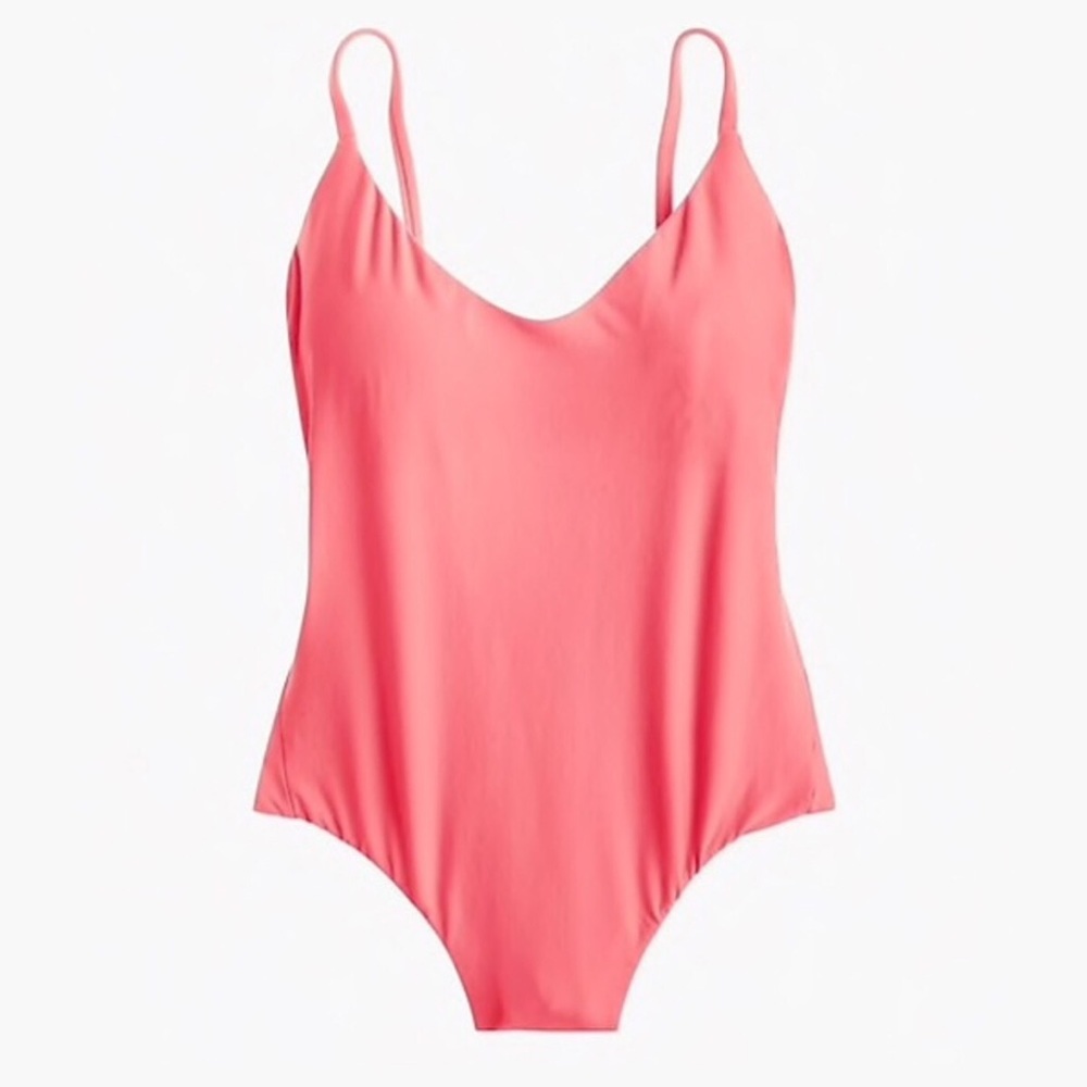 J. Crew Ruched Back One-Piece Swimsuit